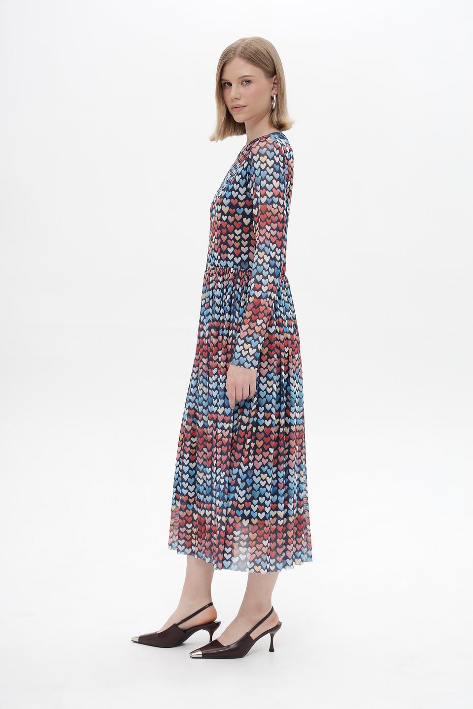 Платье Rich and Royal с принтом сердец