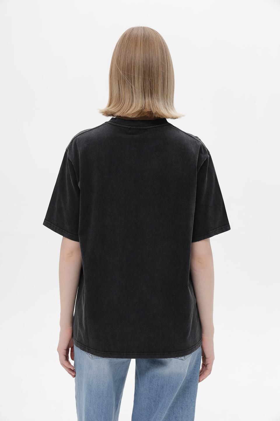 Футболка Electra style с медведем чёрная