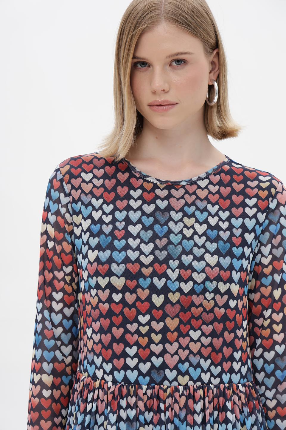 Платье Rich and Royal с принтом сердец