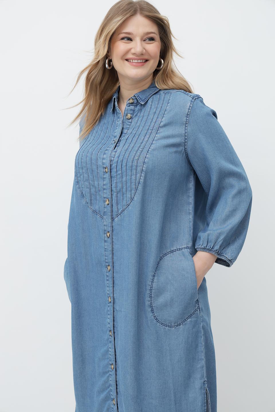 Платье рубашка Lebek джинсовое
