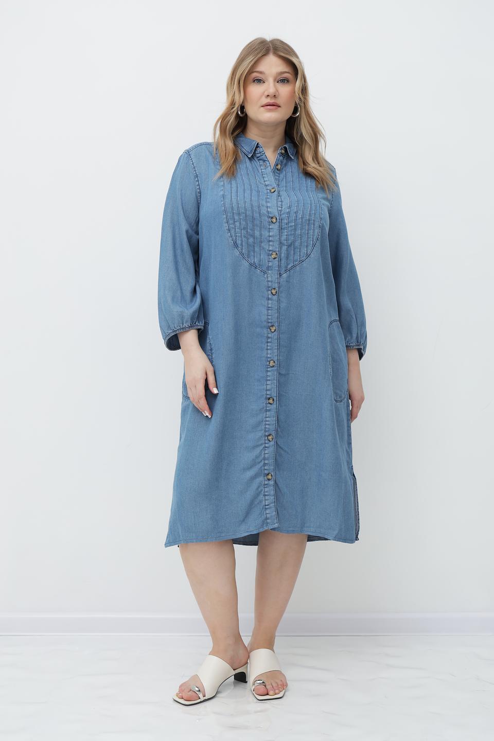 Платье рубашка Lebek джинсовое