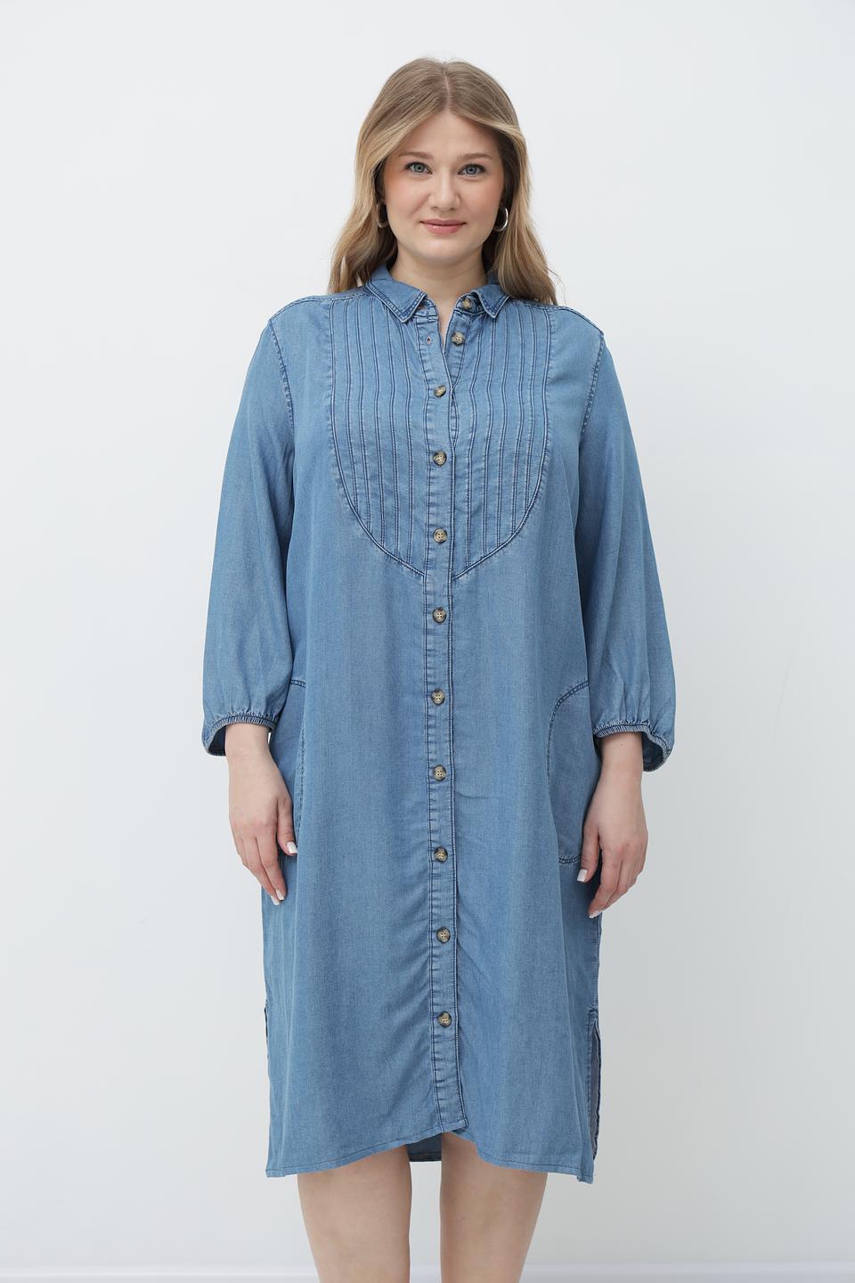 Платье рубашка Lebek джинсовое