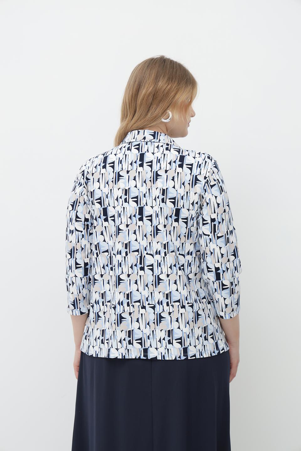 Блузка Lebek с геометрическим принтом