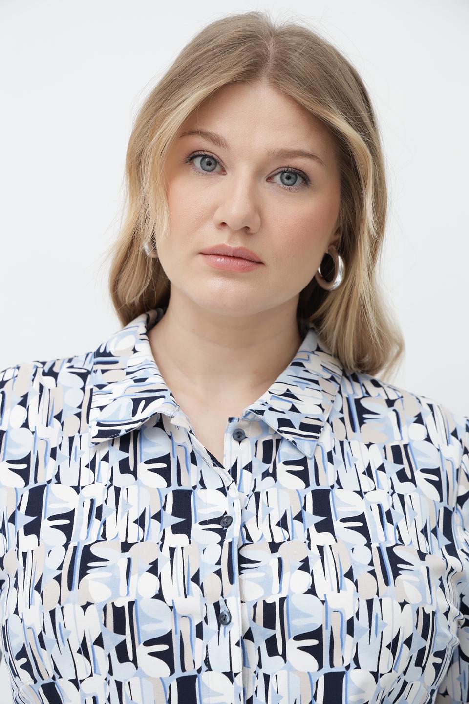 Блузка Lebek с геометрическим принтом