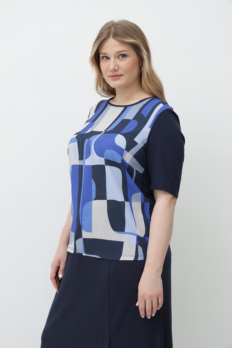 Блуза Lebek с геометрическим принтом