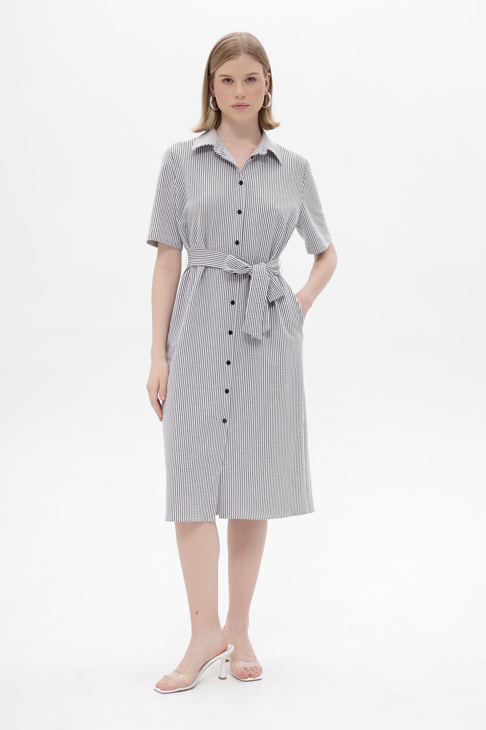 Платье Frank Walder в полоску