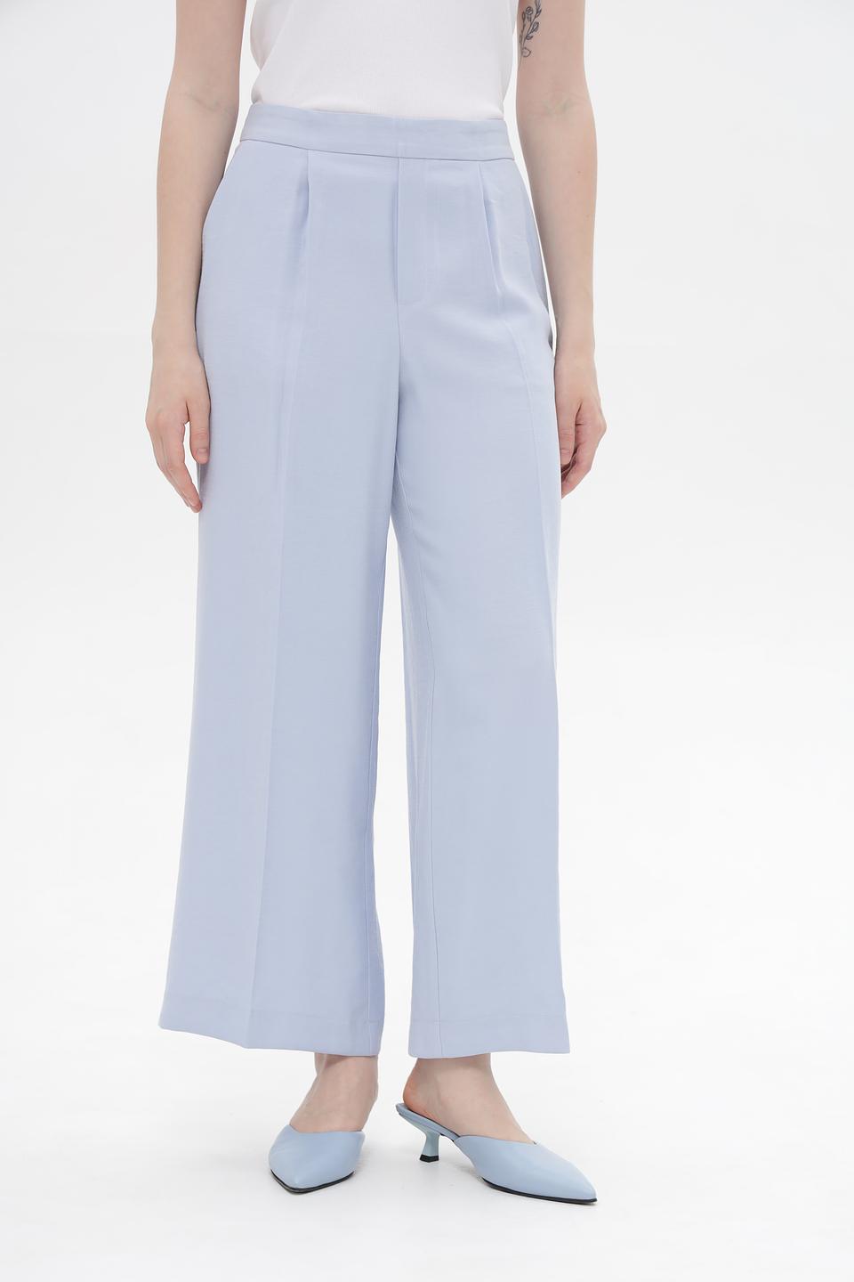 Брюки клёш Oui голубые