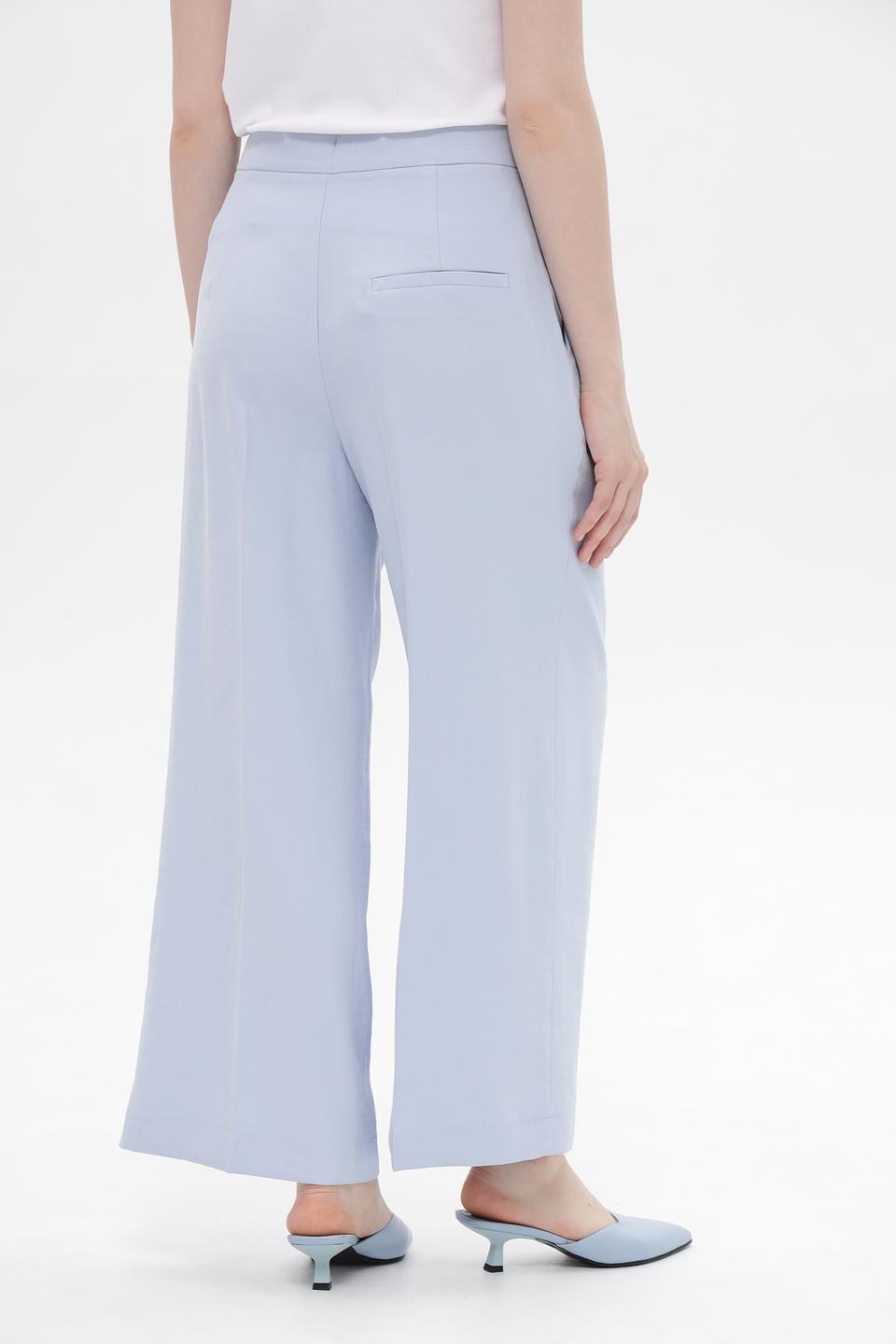 Брюки клёш Oui голубые