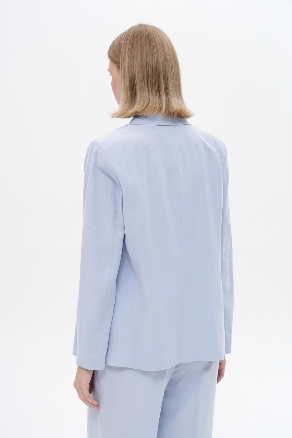 Жакет Oui голубой приталенный