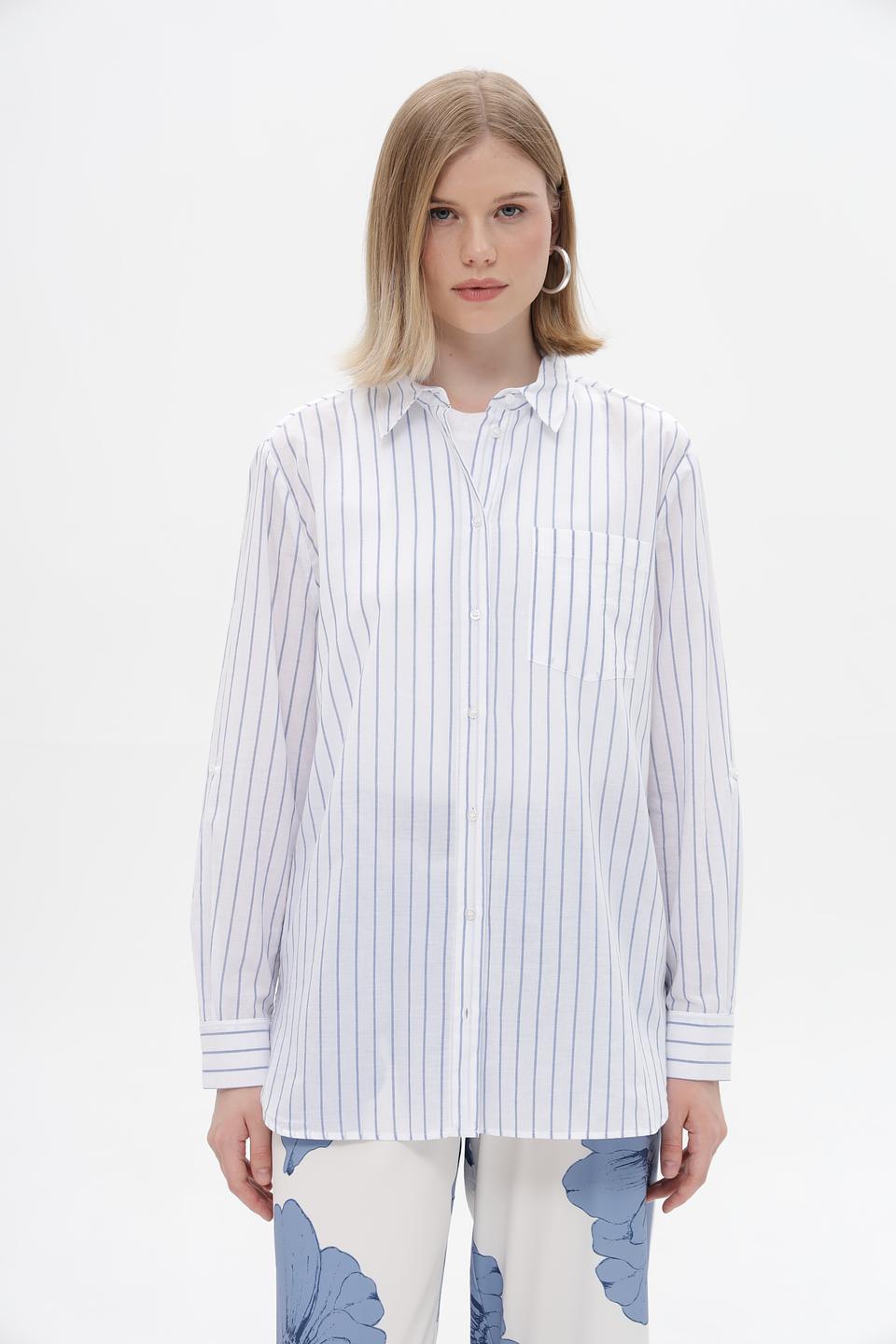 Блузка Oui в полоску