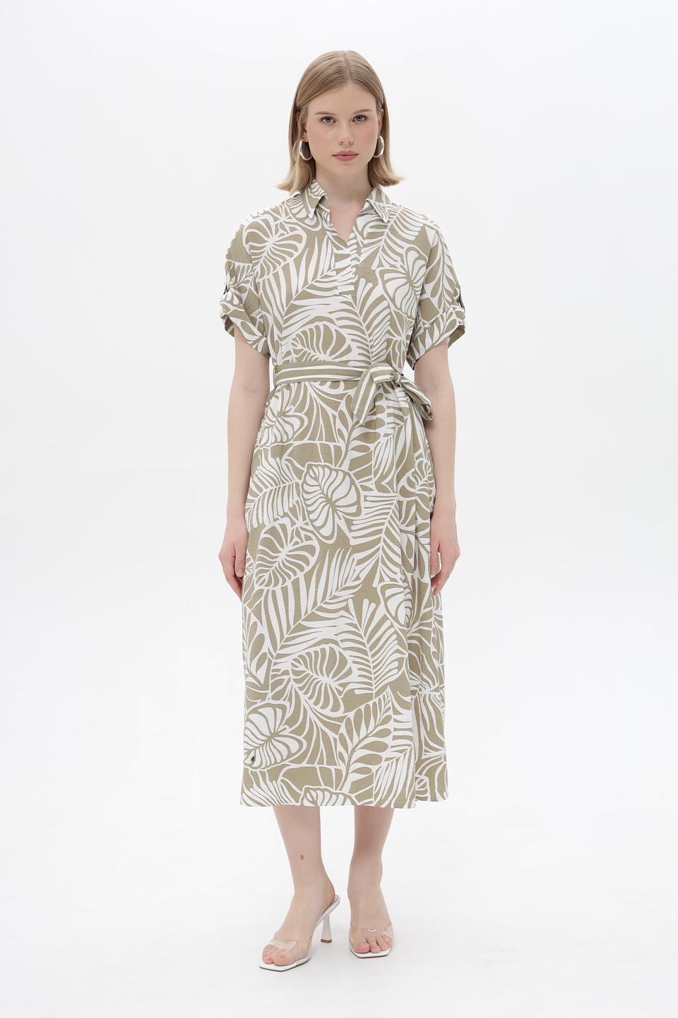 Платье Bianca с тропическим принтом