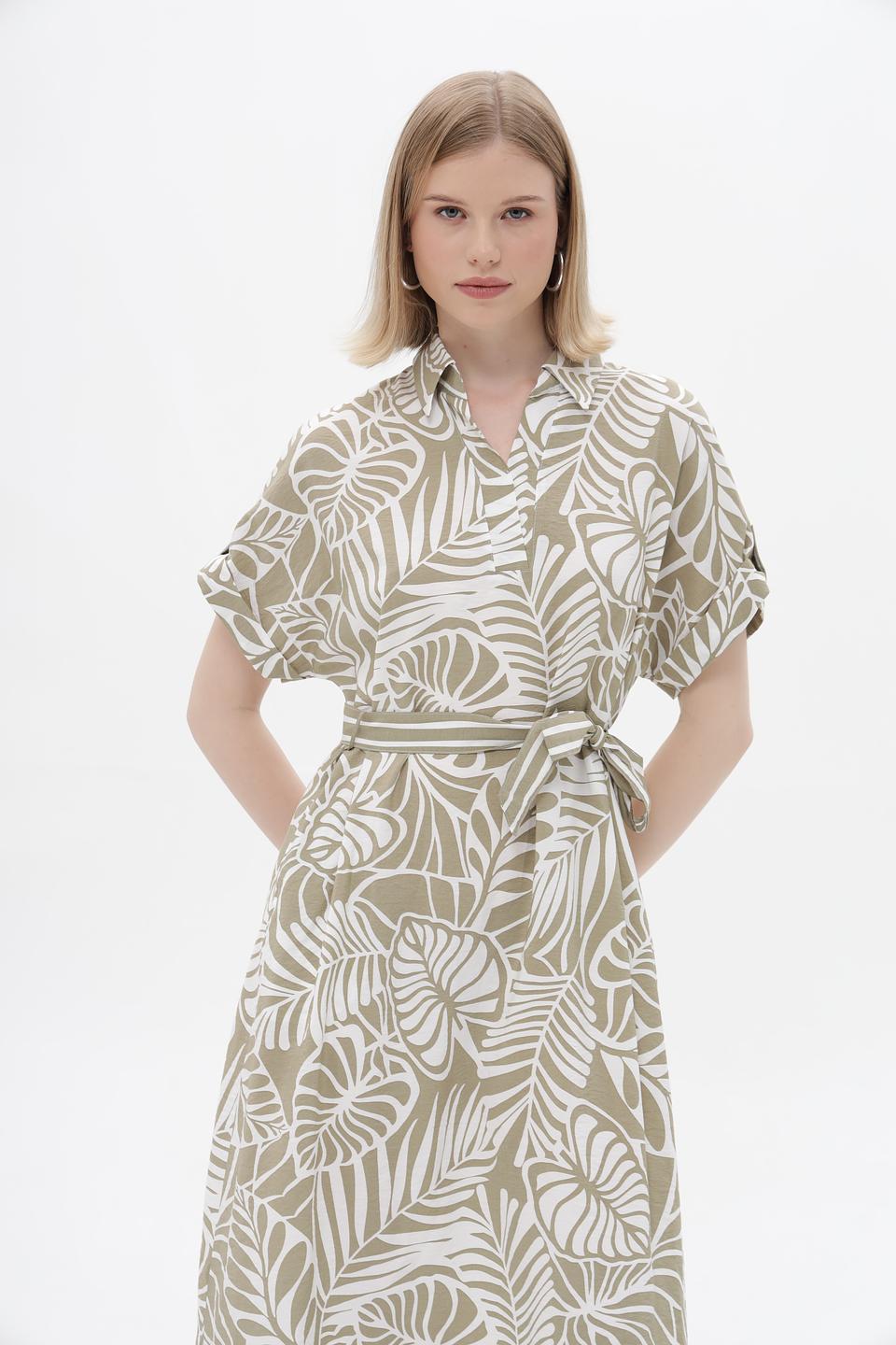 Платье Bianca с тропическим принтом