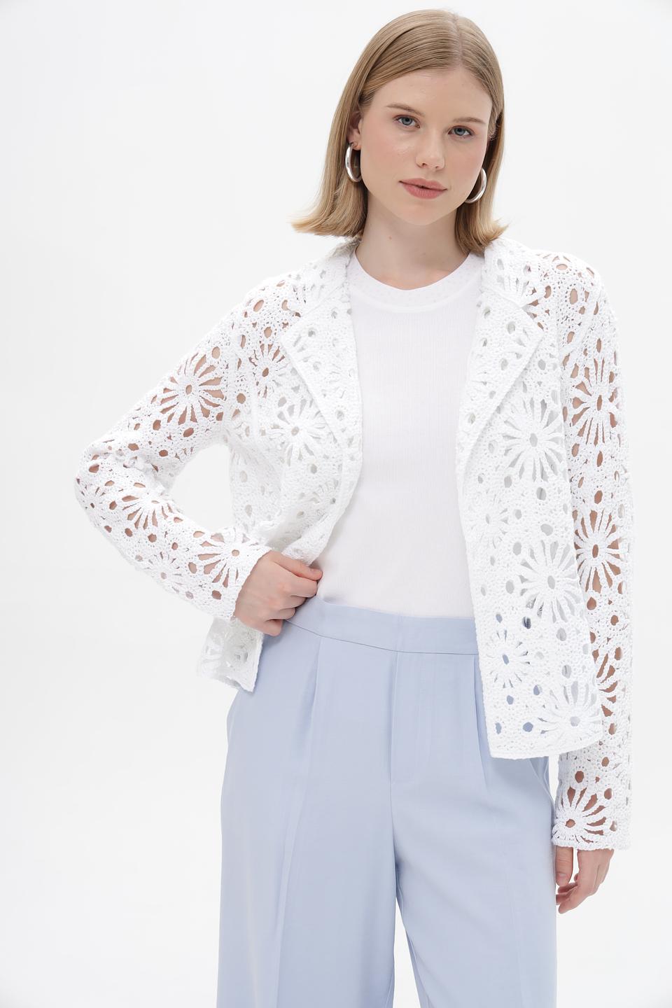 Жакет Monari с ажурной отделкой