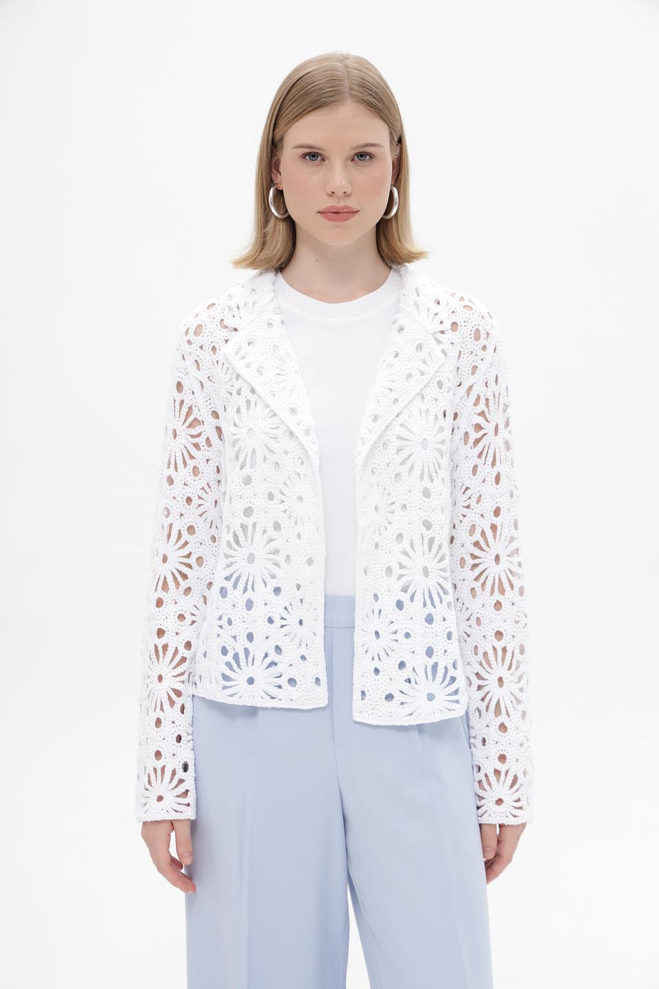 Жакет Monari с ажурной отделкой