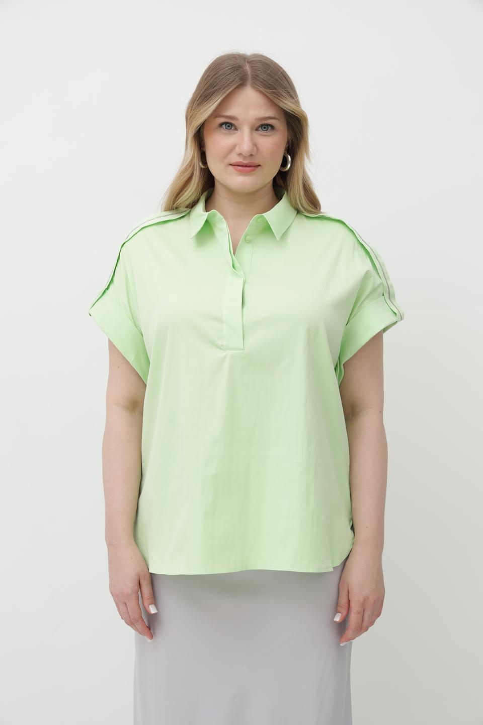 Блуза Tuzzi мятная с рукавами-крылышками