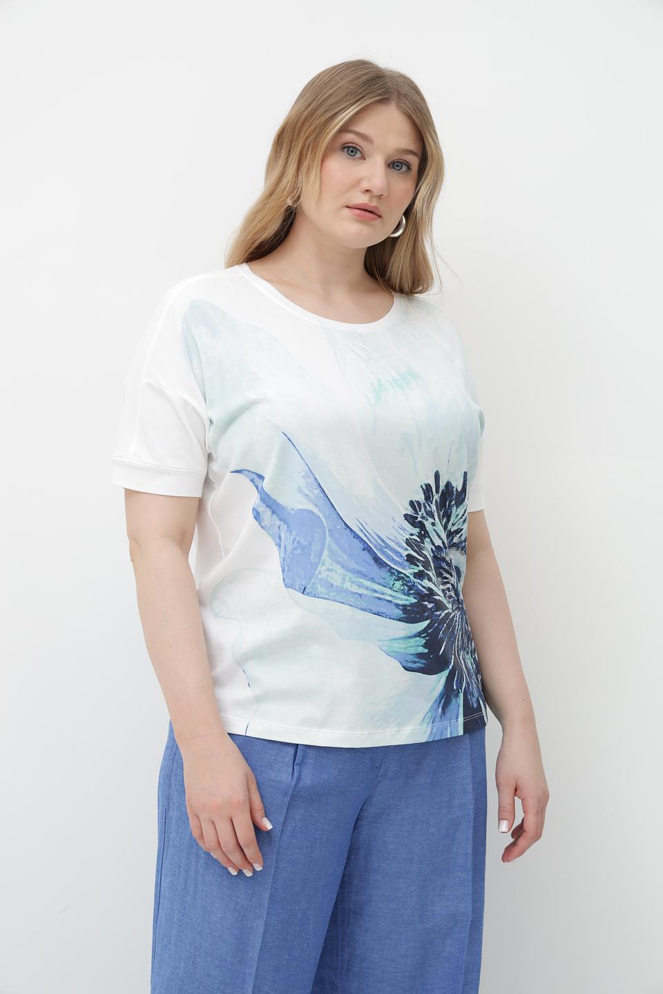 Футболка Olsen с цветочным принтом