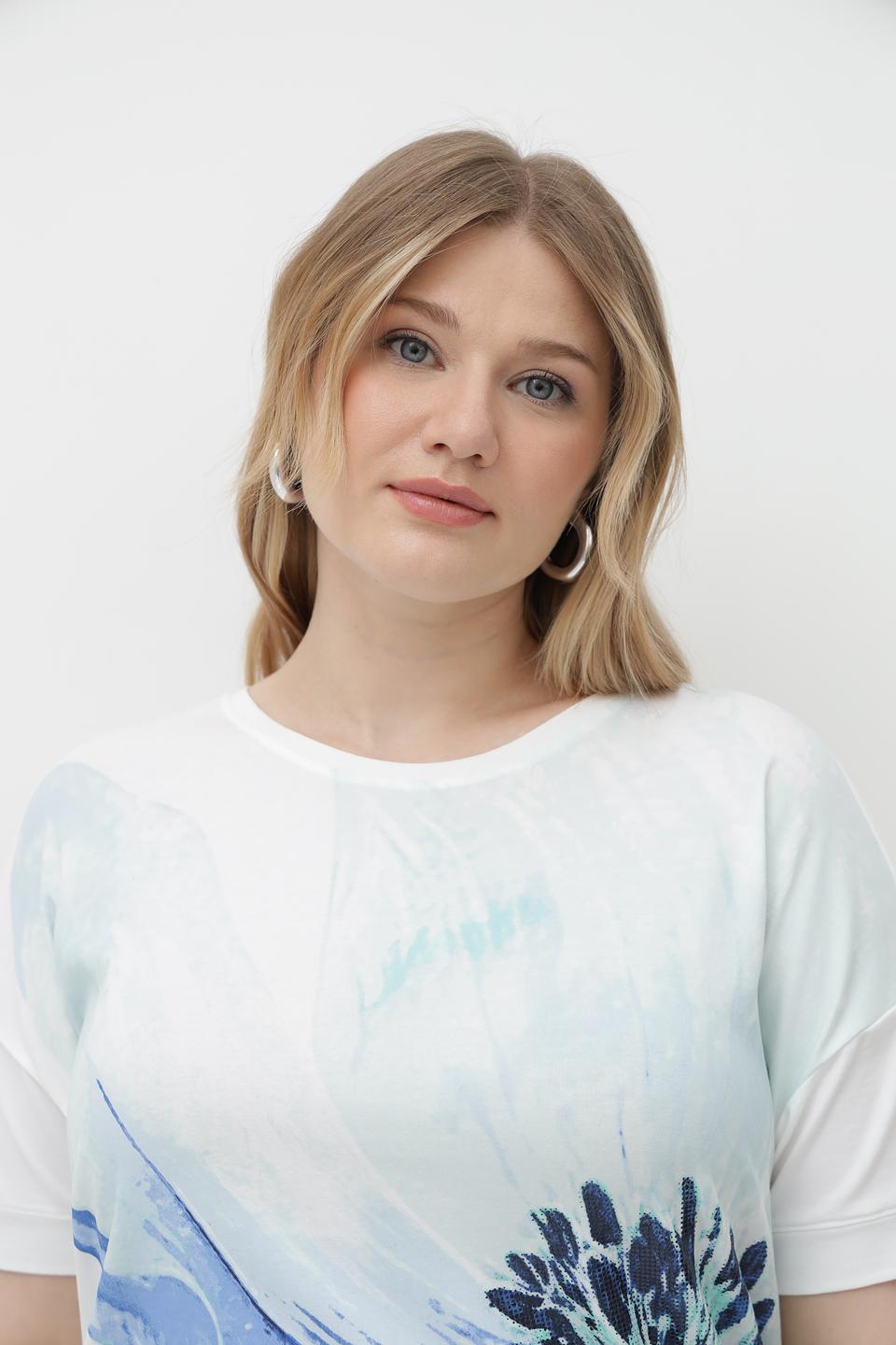 Футболка Olsen с цветочным принтом