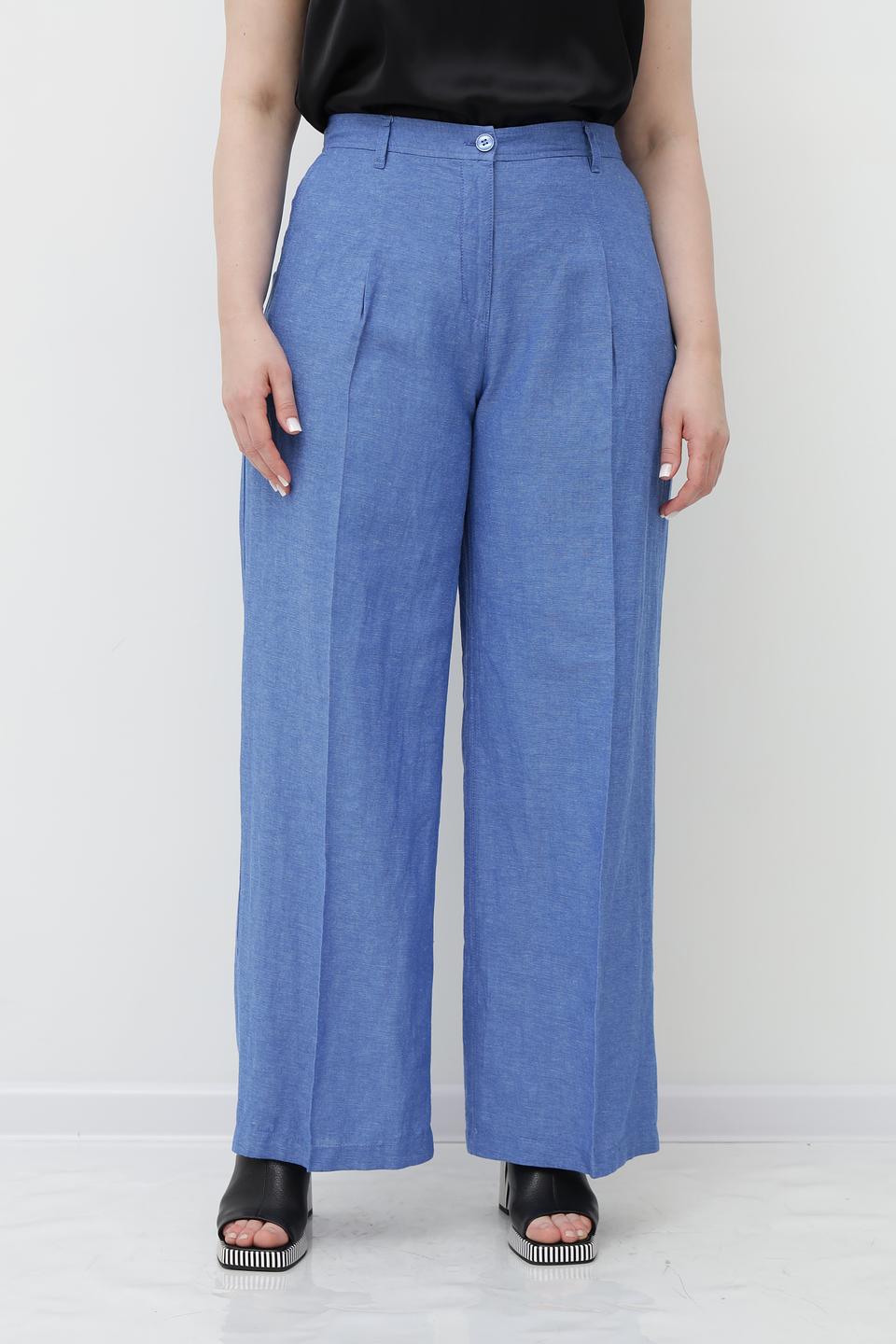 Брюки палаццо Olsen голубые