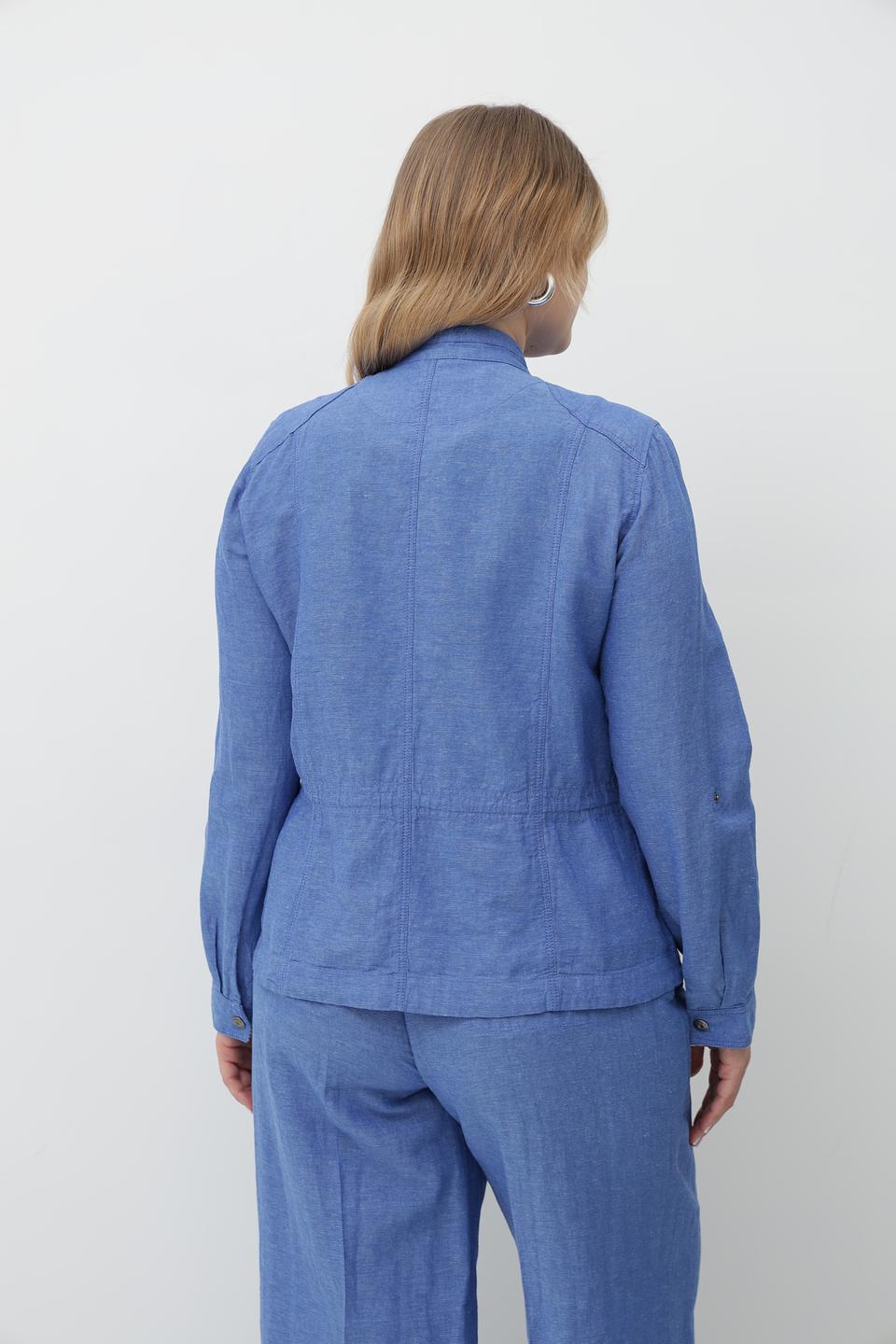 Жакет Olsen льняной голубой