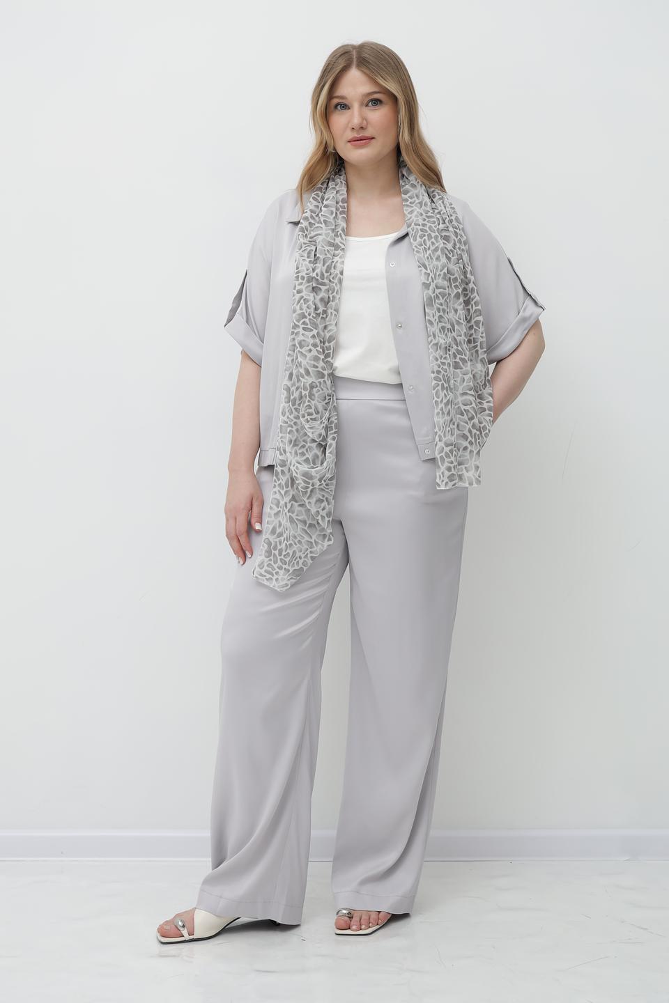 Шарф Frank Walder с леопардовым принтом