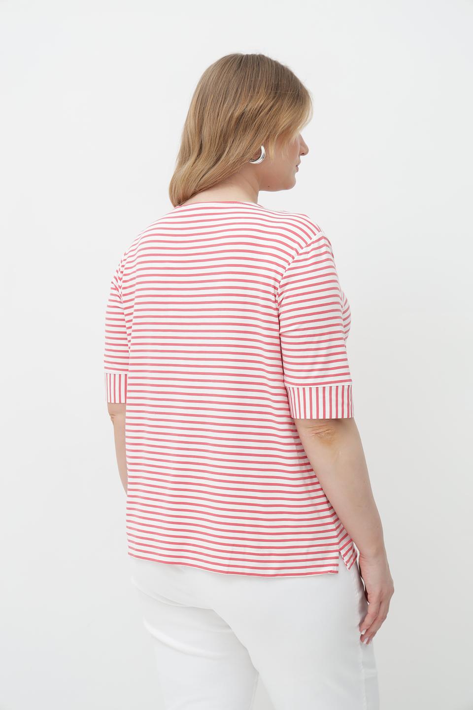 Футболка Bianca в полоску белая