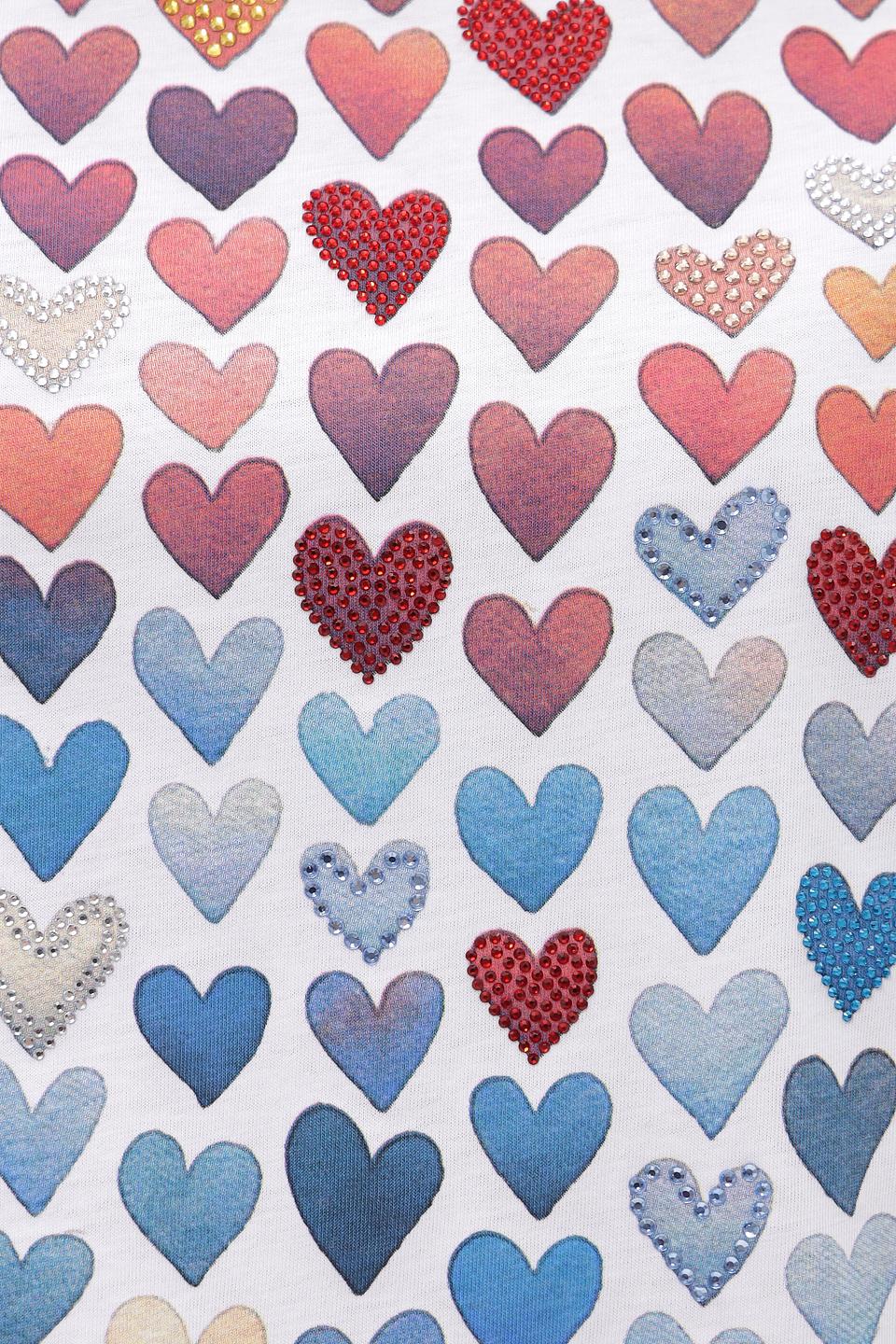 Футболка Rich and Royal с сердцами