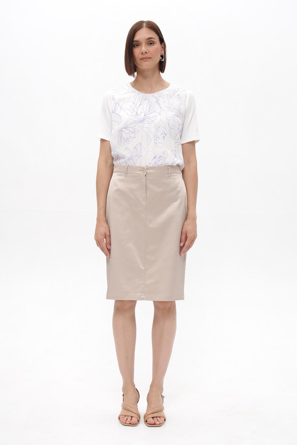 Юбка Frank Walder бежевая