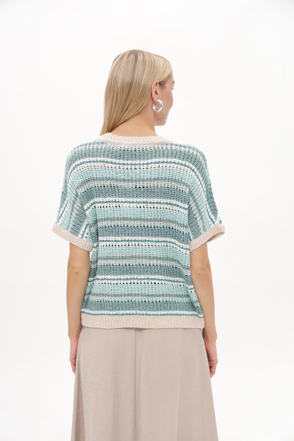 Пуловер Betty and Co в полоску