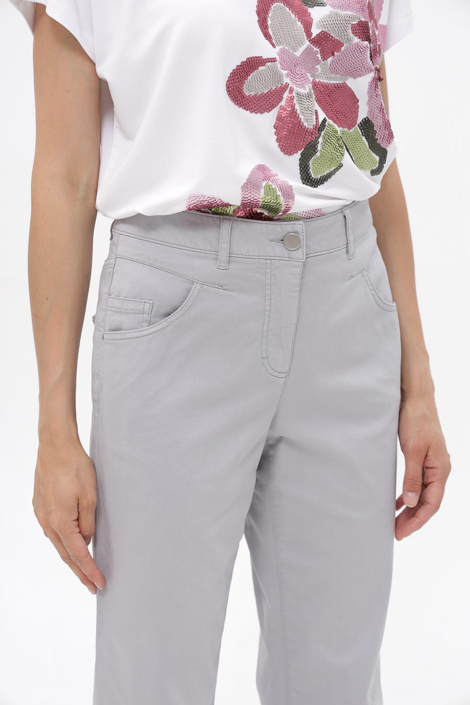 Джинсы Capri Luisa Cerano серые