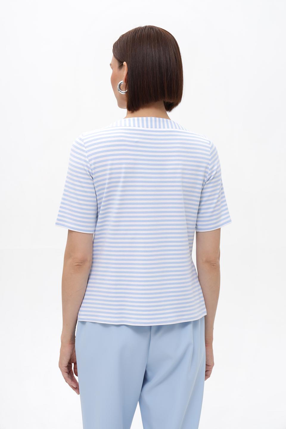 Футболка Frank Walder в полоску голубую