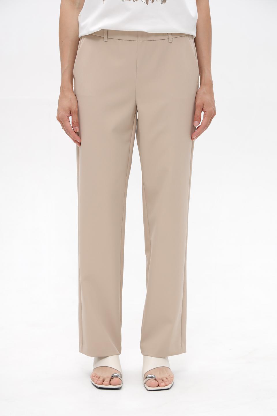 Брюки Frank Walder прямого кроя бежевые