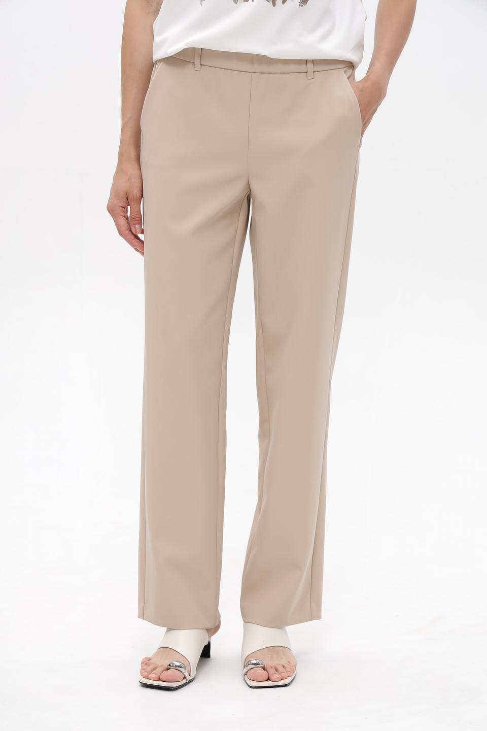Брюки Frank Walder прямого кроя бежевые