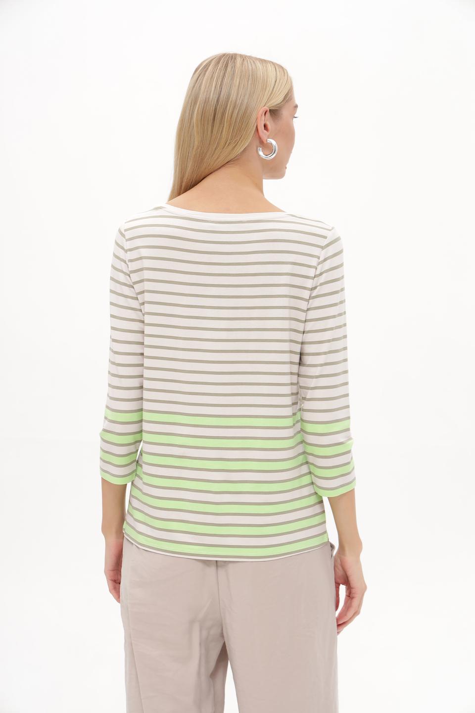 Блузка Betty Barclay в полоску с листьями