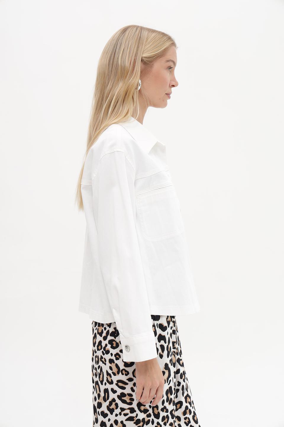 Жакет Oui джинсовый белый