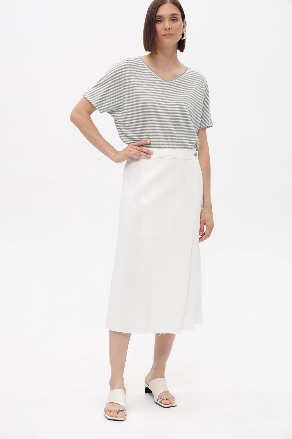 Юбка миди Oui с разрезом
