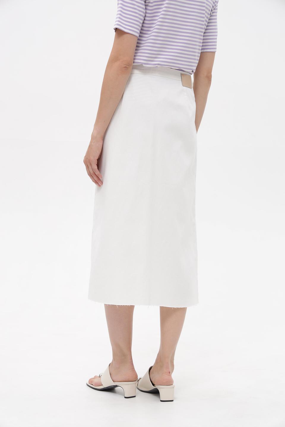 Юбка миди Oui с разрезом