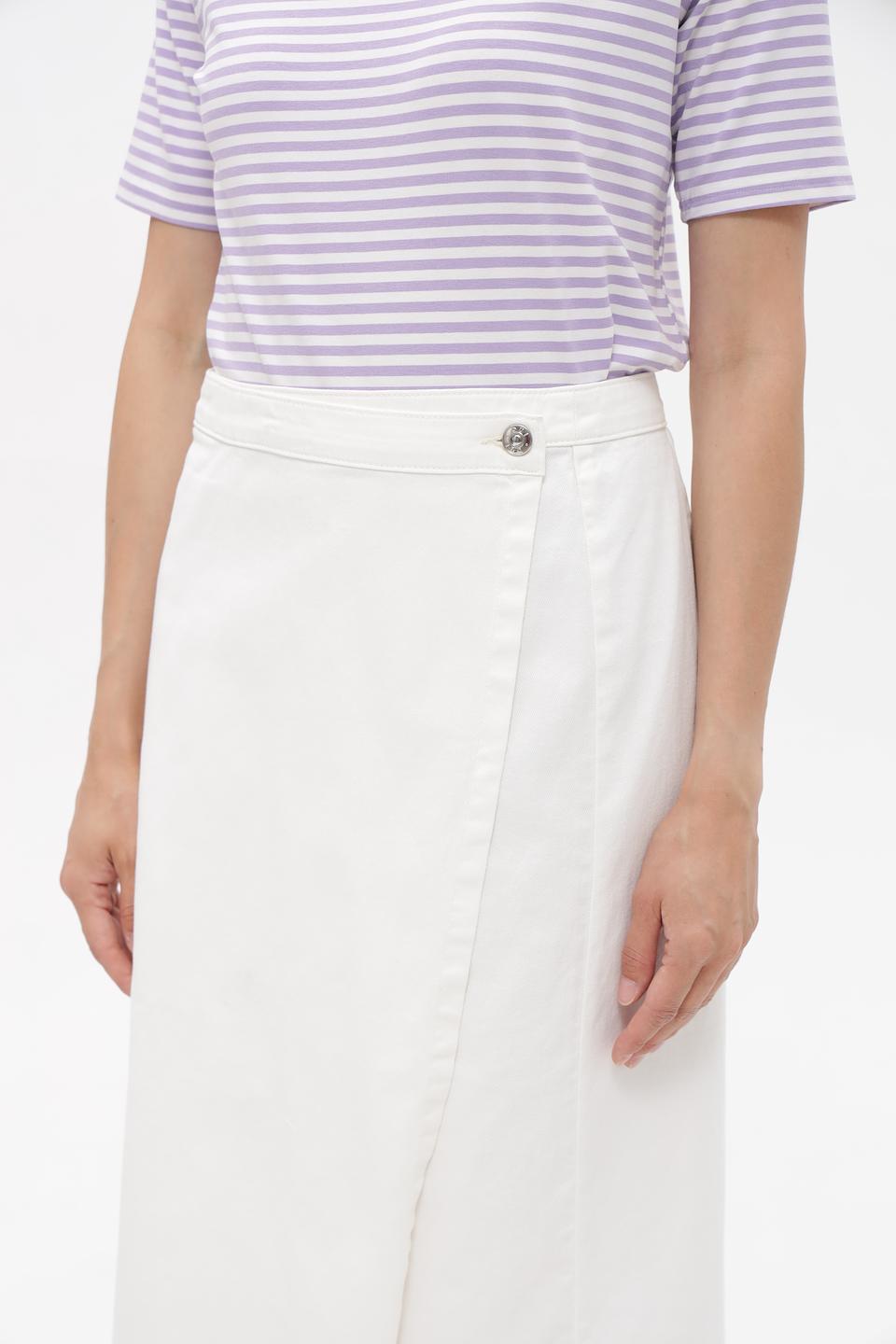 Юбка миди Oui с разрезом