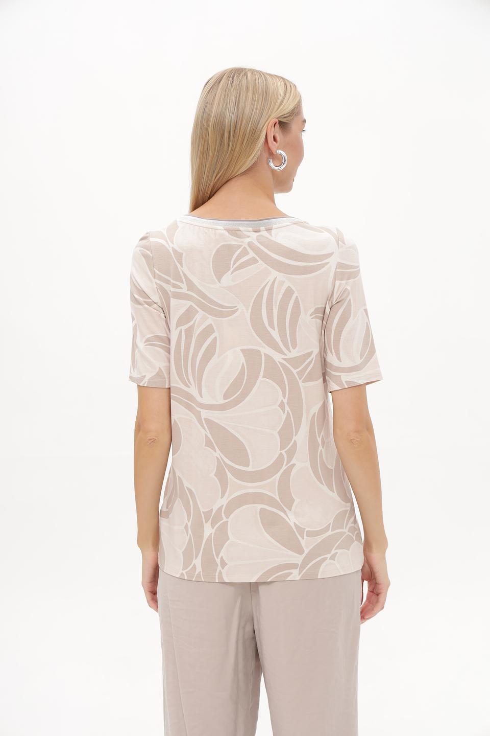 Блуза Betty Barclay с принтом бежевая