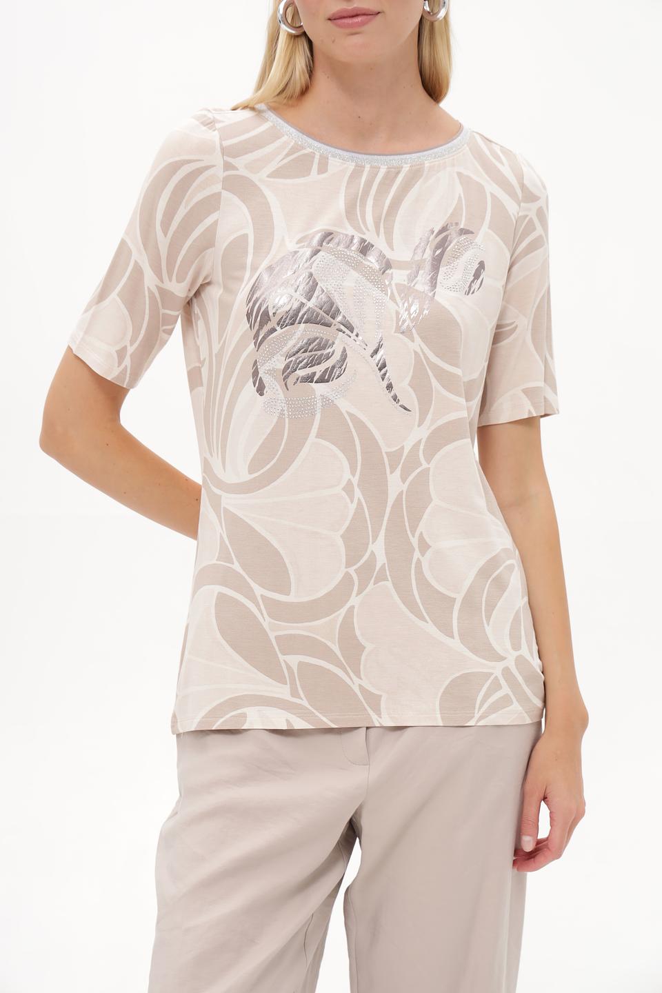 Блуза Betty Barclay с принтом бежевая