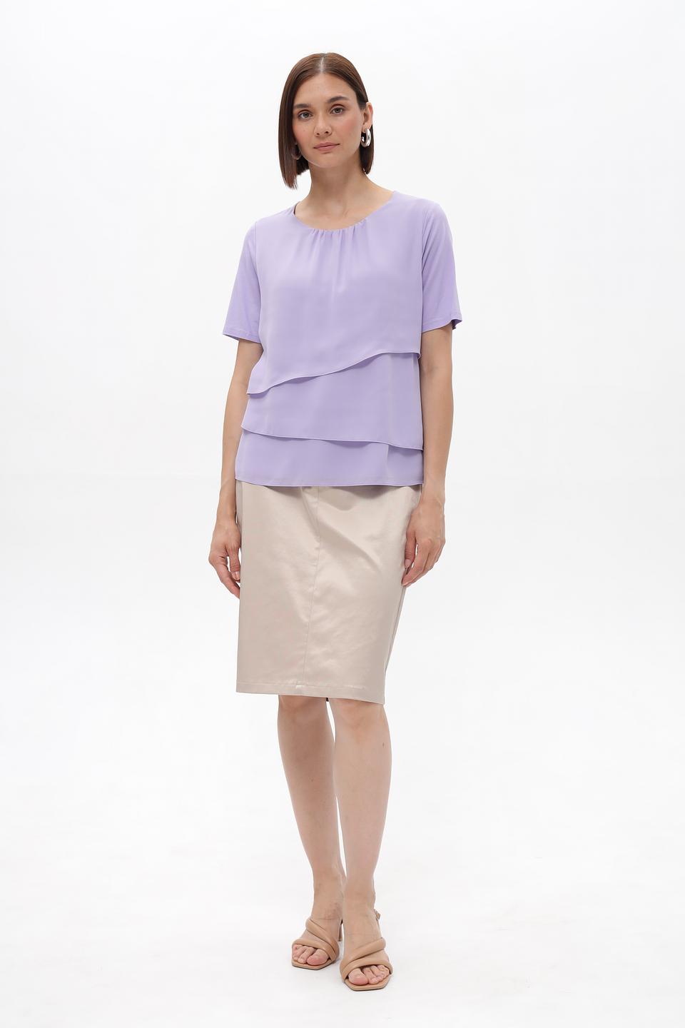 Блузка Frank Walder лавандовая