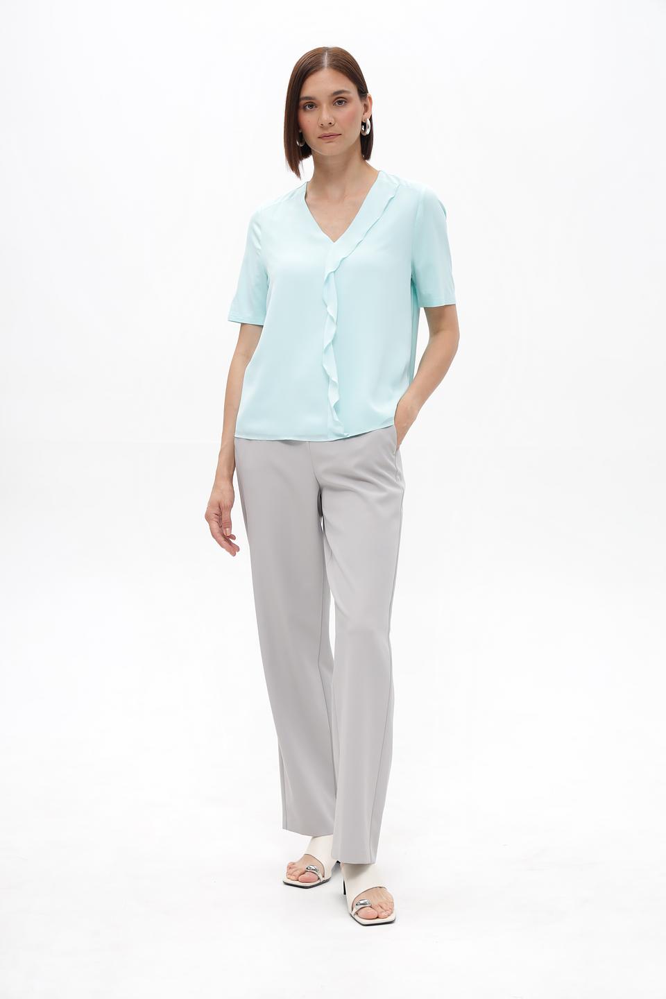 Блузка Frank Walder с рюшами мятная