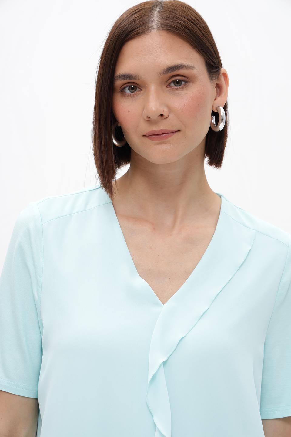 Блузка Frank Walder с рюшами мятная