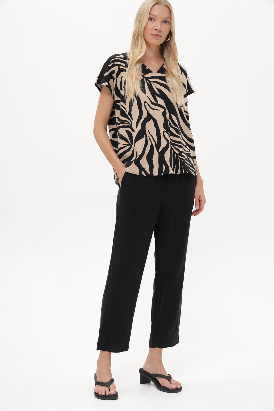 Блузка Betty Barclay с принтом зебра