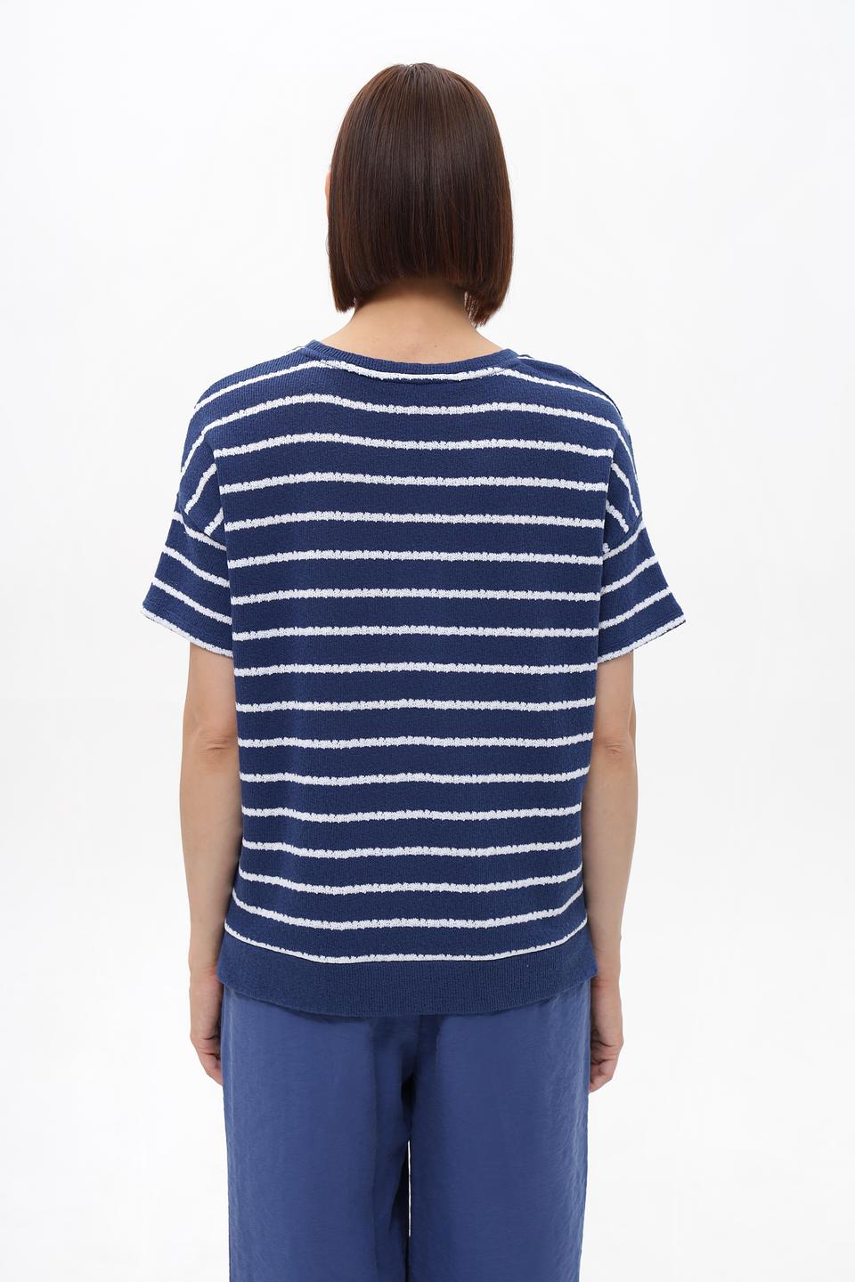 Пуловер Lecomte в полоску