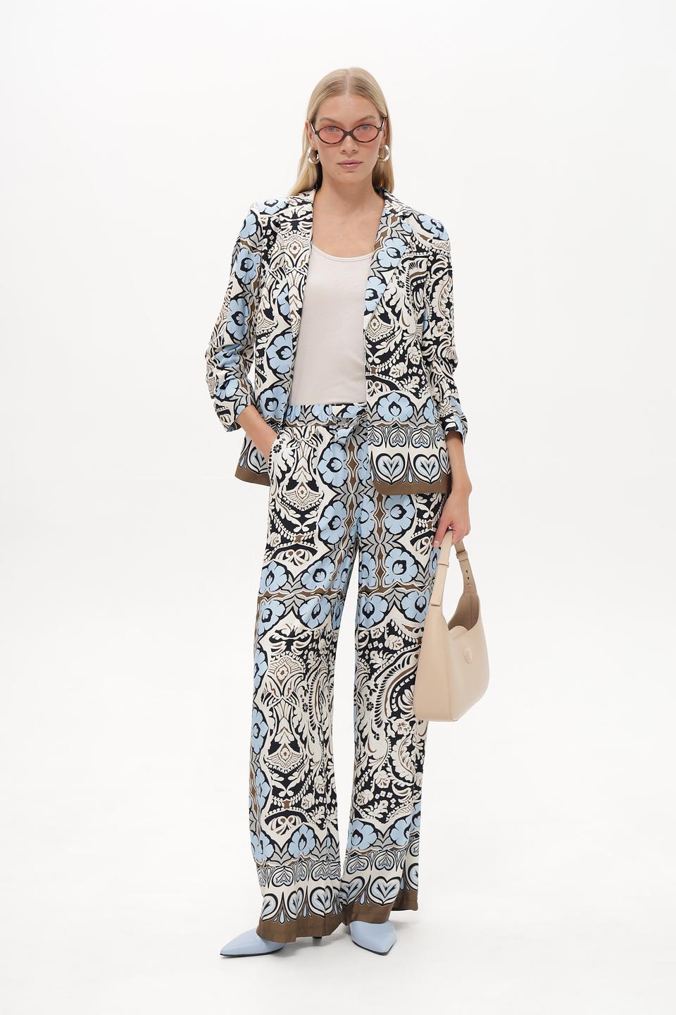 Брюки Monari с цветочным принтом