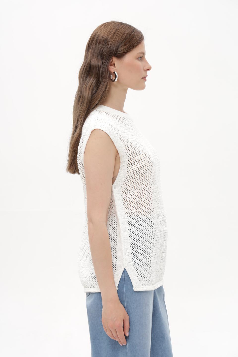 Жилет Tom Tailor ажурный белый