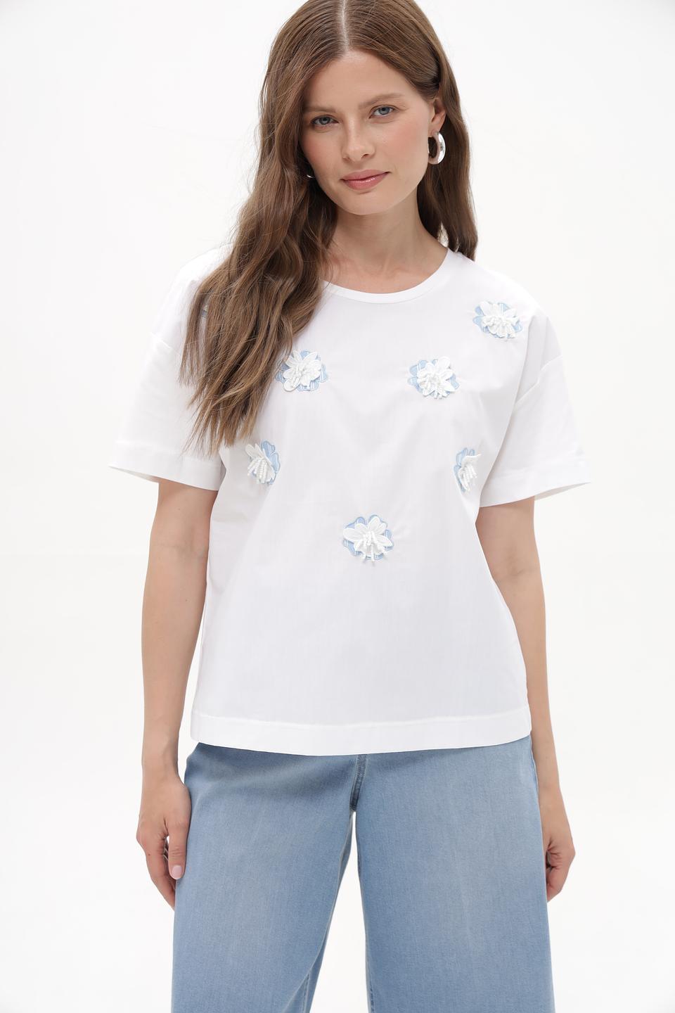 Блузка More and More с вышивкой