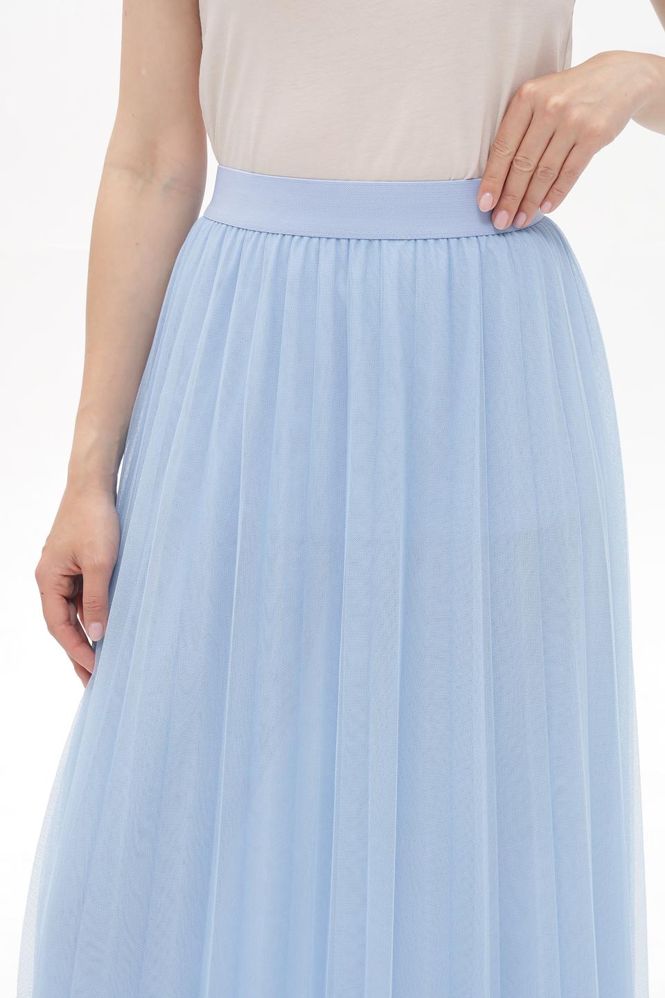 Юбка More and More плиссе голубая