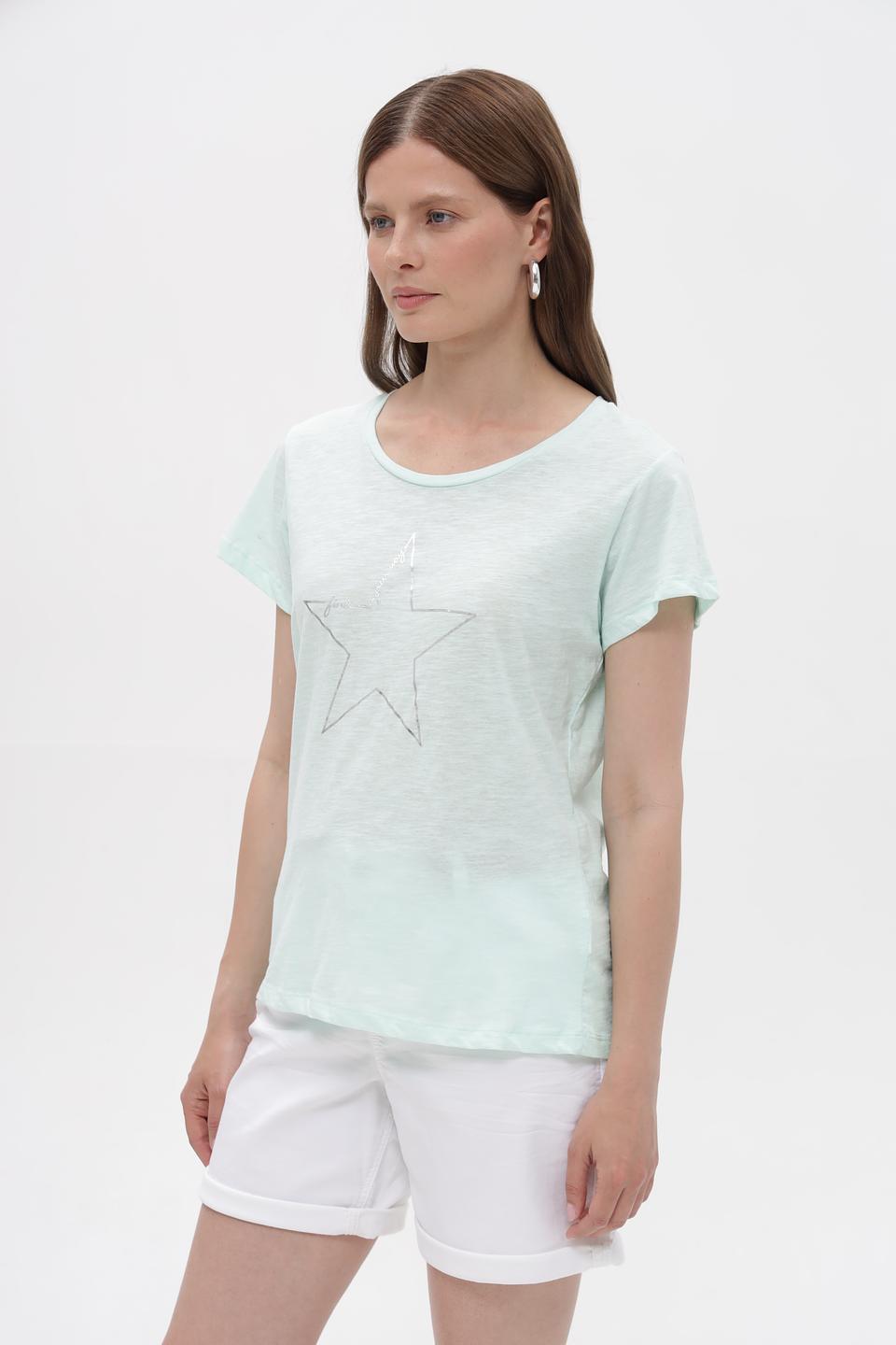 Футболка Broadway с звездой мятная