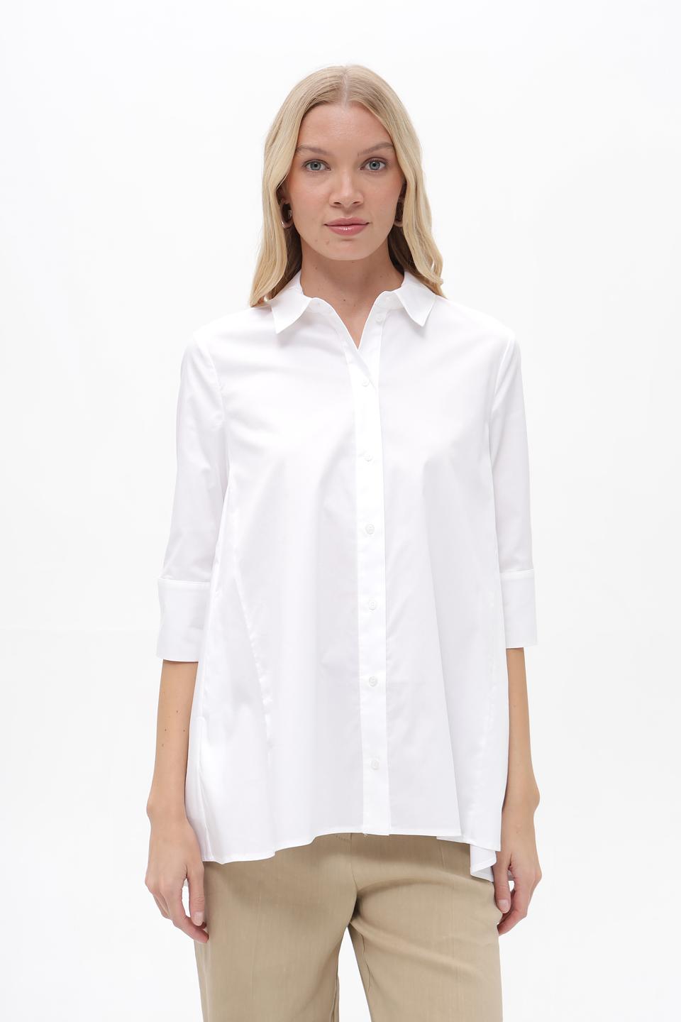 Блуза Catnoir приталенная белая